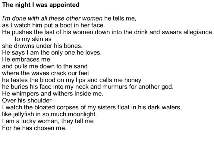 The night I was appointed